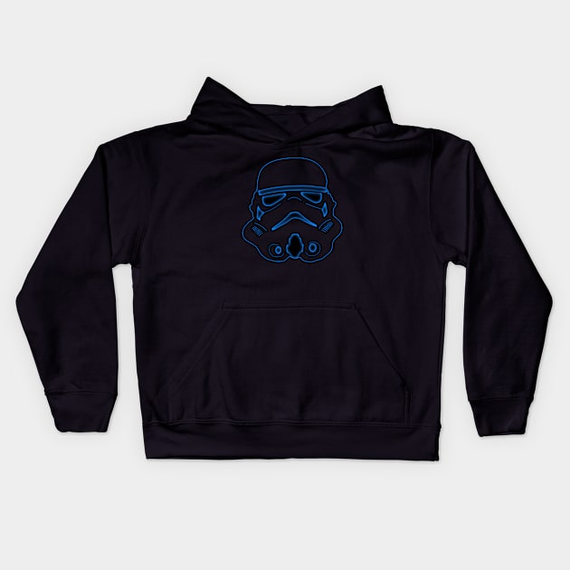 helmet glow Kids Hoodie by turborx